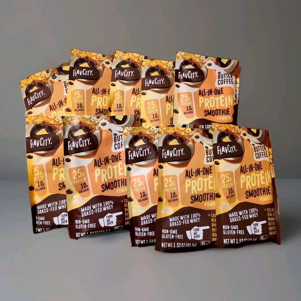 🚨 10x Flavcity All In One Protein Smoothie - Butter Coffee Single Serve 1.48Oz 🚨 10x Flavcity All In One Protein Smoothie - Butter Coffee Single Serve 1.48Oz