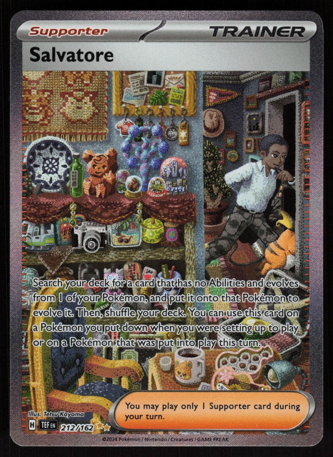 Salvatore 212/162 Temporal Forces Holo Special Illustration Rare POKEMON