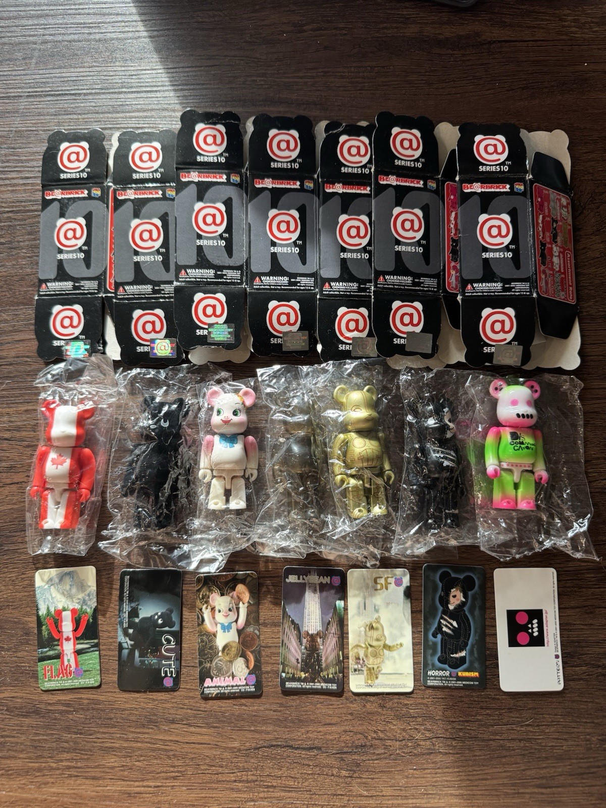 Medicom Be@rbrick Series 10 Set Of 7 Bearbrick Sealed US Seller