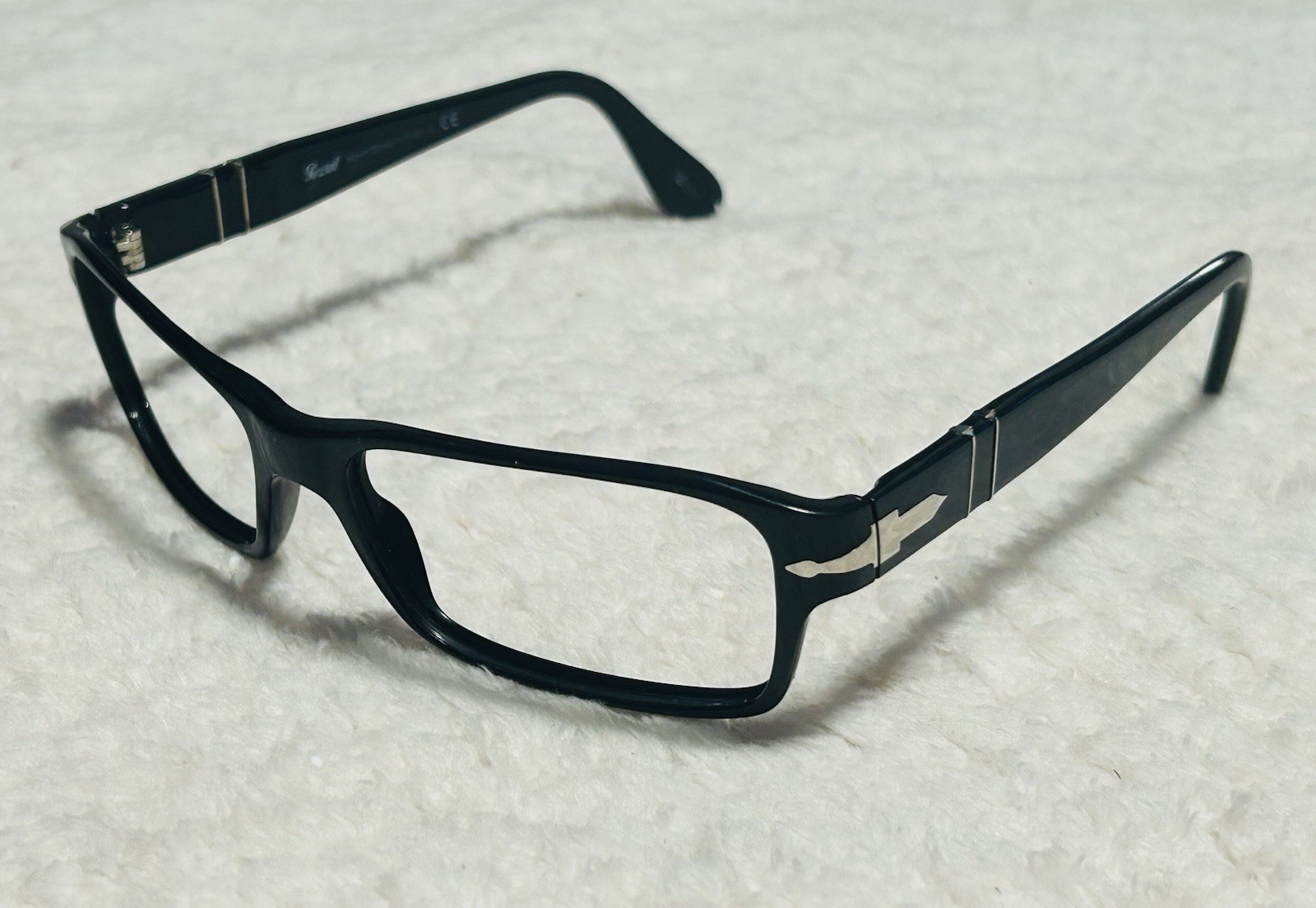 Vintage Persol 2747-S Frames Only Black Italian Designer Meflecto Arrow Logo