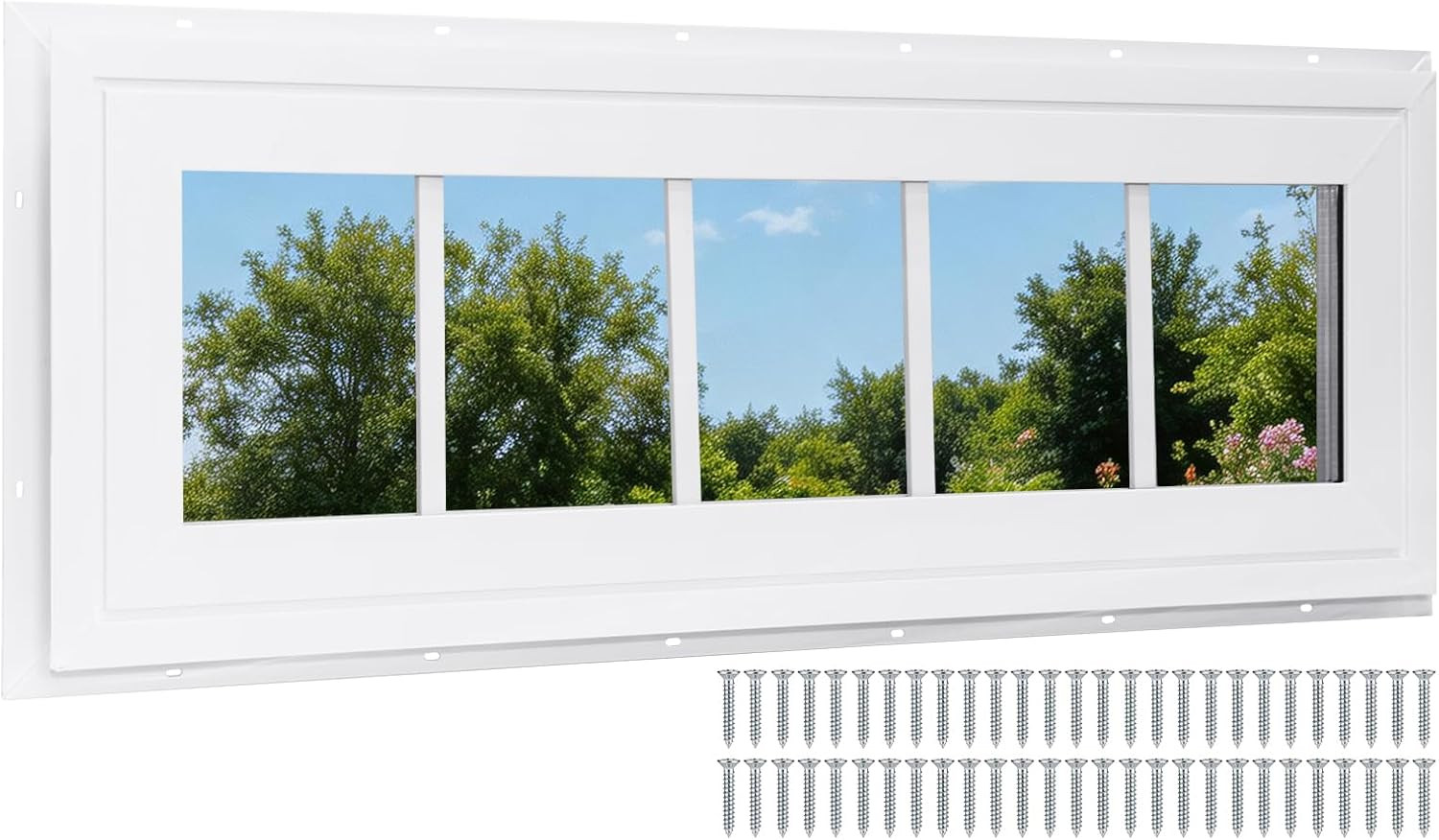 Vinyl Transom Window, 10\