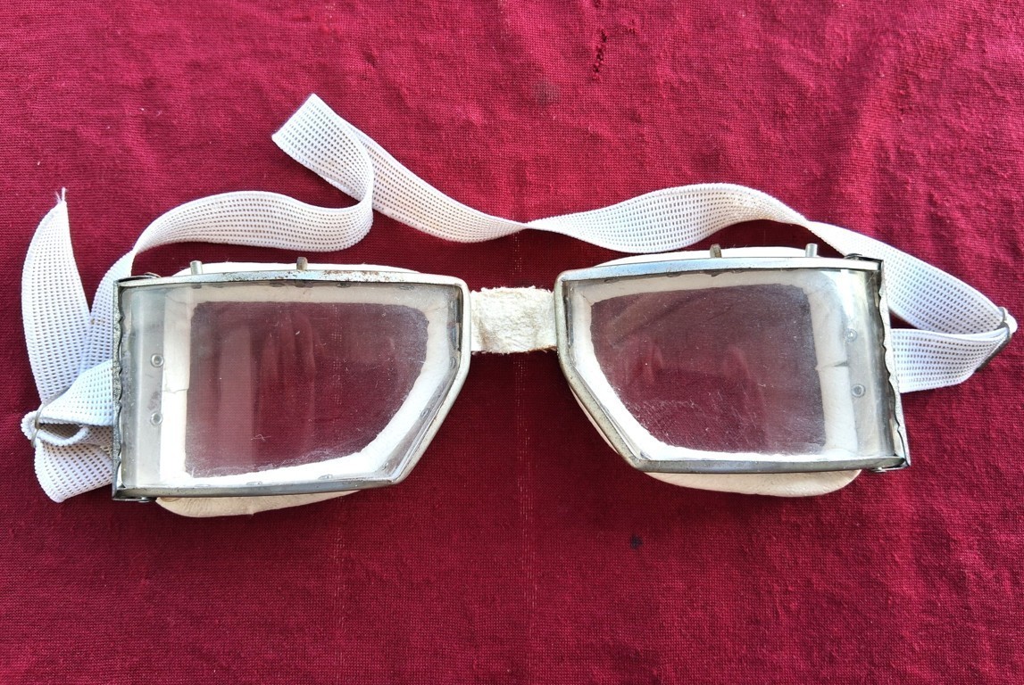 Vintage 1930s Italian car racing driver goggles original