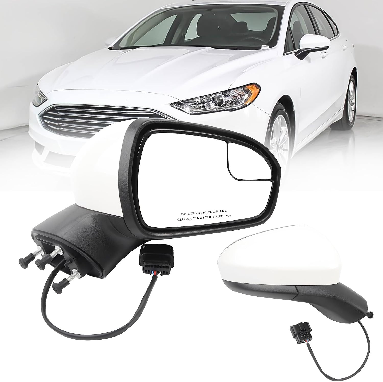 Right Passenger Side Mirror for Ford Fusion 2016-2022 (3Pins)