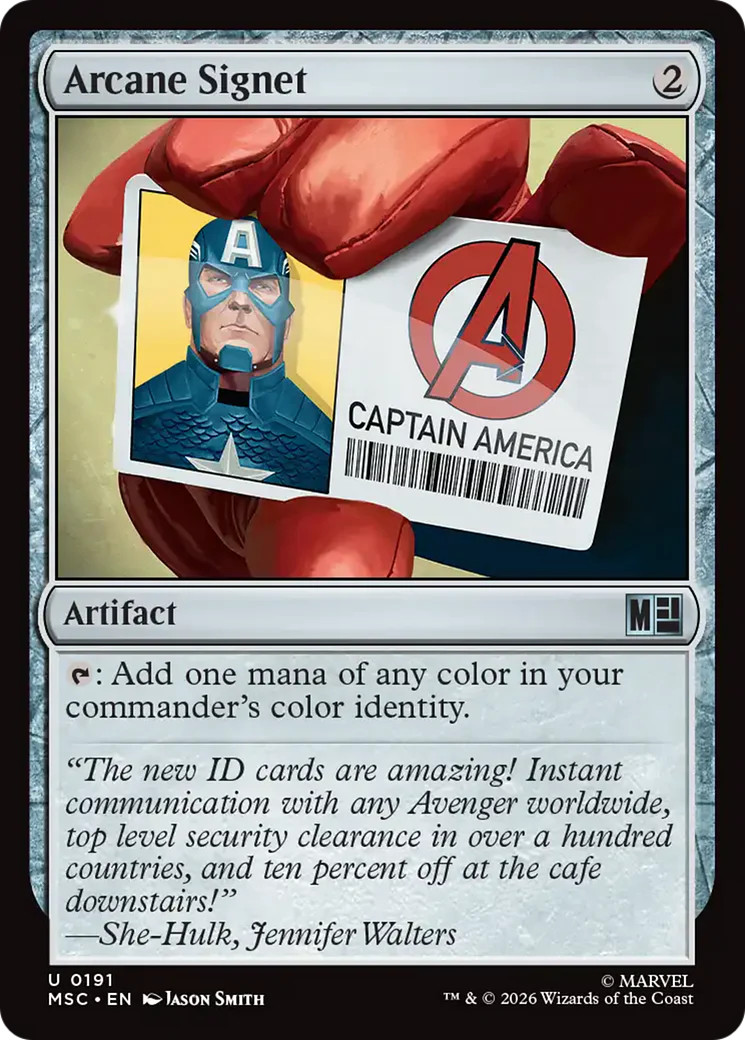 MTG Arcane Signet [Marvel Super Heroes Commander] Near Mint Magic