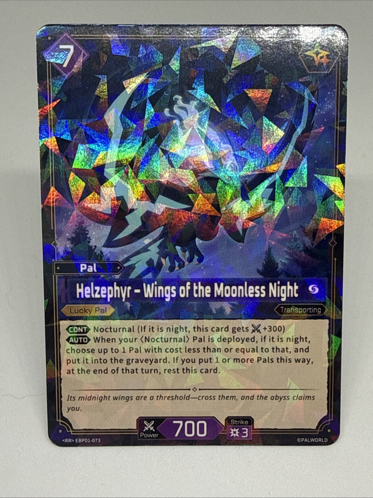 Palworld TCG Helzephyr Wings of the Moonless Night RR EBP01-073
