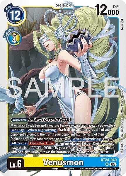 Venusmon Foil - BT24-040 - NM - Digimon TCG