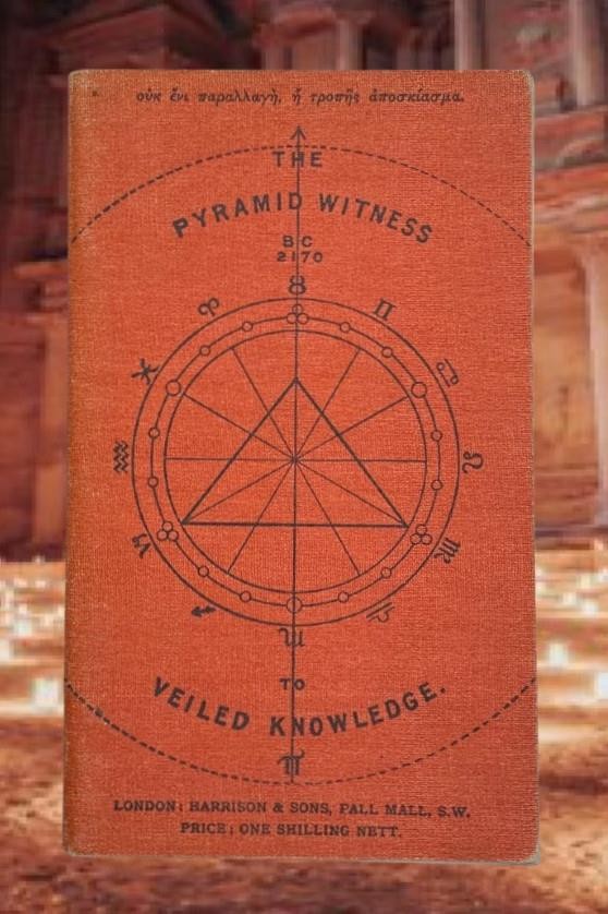 RARE 1920 OCCULT Booklet PYRAMID Witness To Veiled Knowledge FOLD OUT DIAGRAM