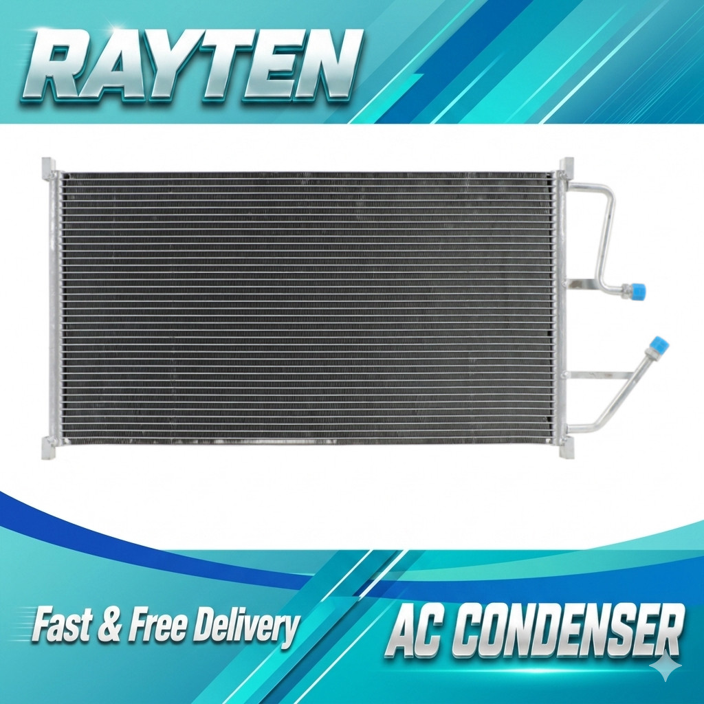 AC Condenser For 1991-1993 Chevrolet C1500 1991-1993 K1500 Aluminum Core