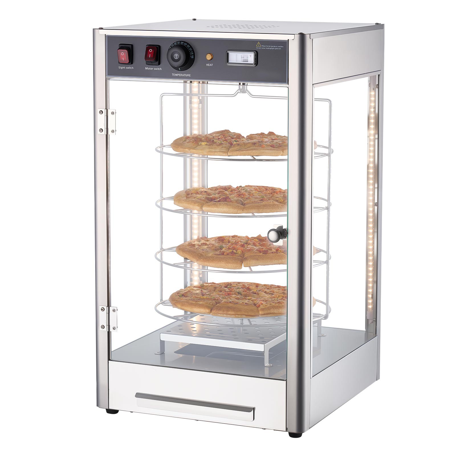 Uimoso 14-Inch 4-Tier Electric Food Warmer Display for Commercial Use