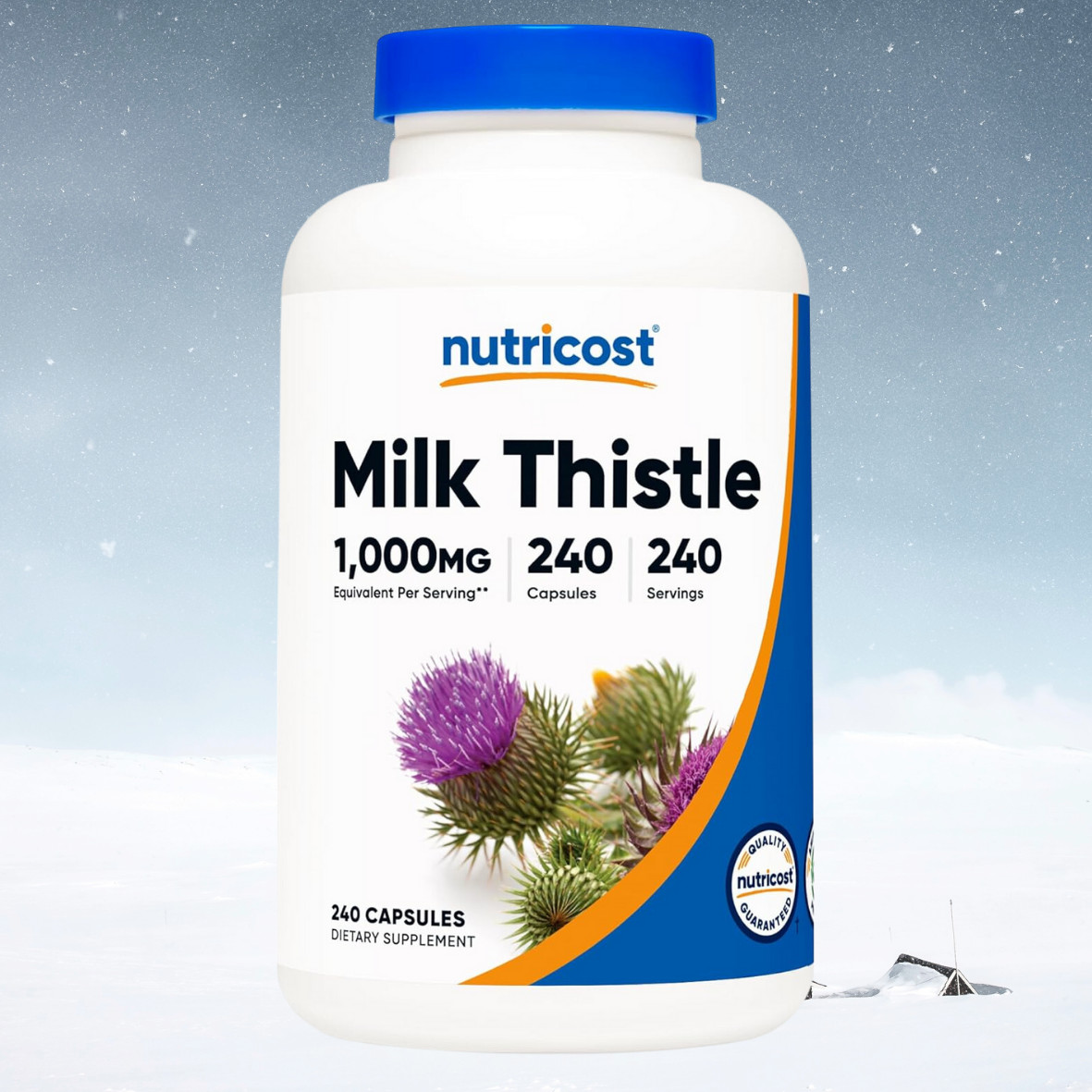 Nutricost Milk Thistle 250mg (1000mg Equivalent), 240 Vegetarian Capsules