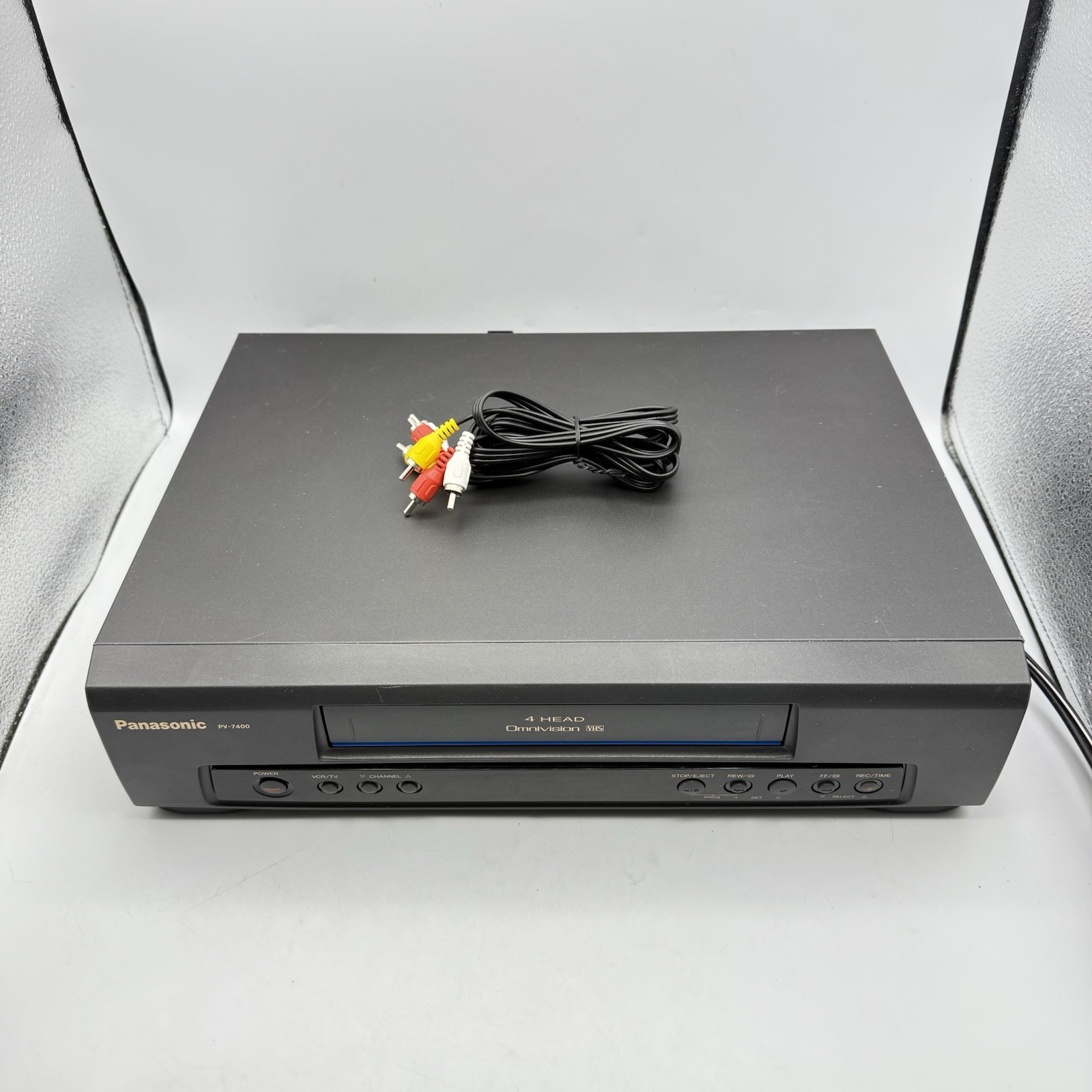 Panasonic PV-7400 Blue Line VHS Player Recorder Mono Audio READ No Remote