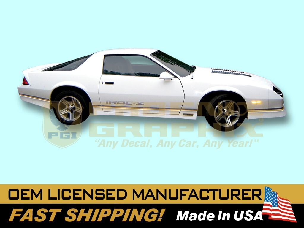 1988 1989 1990 Chevrolet Camaro IROC-Z Z28 Graphics Decals Stripes Kit COMPLETE