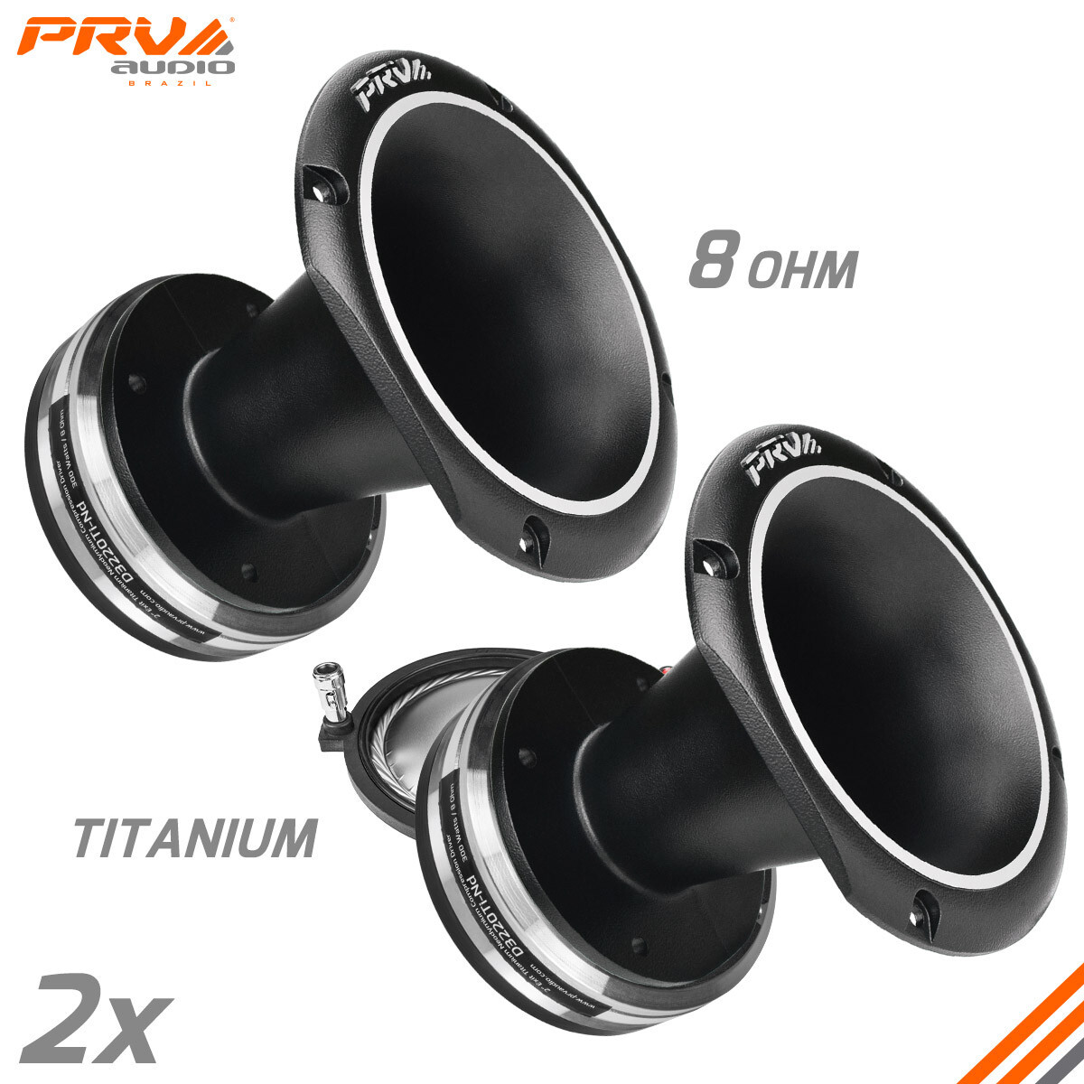 2x PRV Audio D3220Ti-Nd Titanium Neodymium Compression Driver + 2