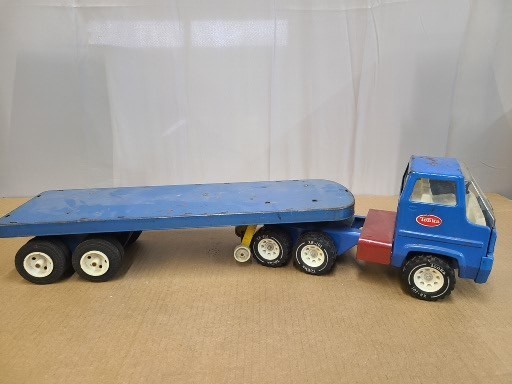 Tonka  Truck and Marks trailer