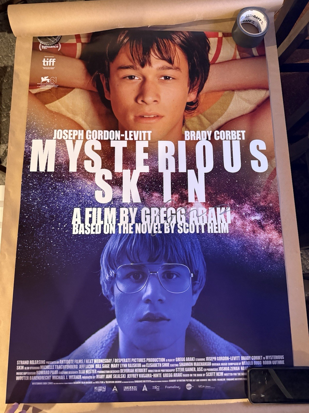 Mysterious Skin Signed Poster Gregg Araki with COA (27x40) 