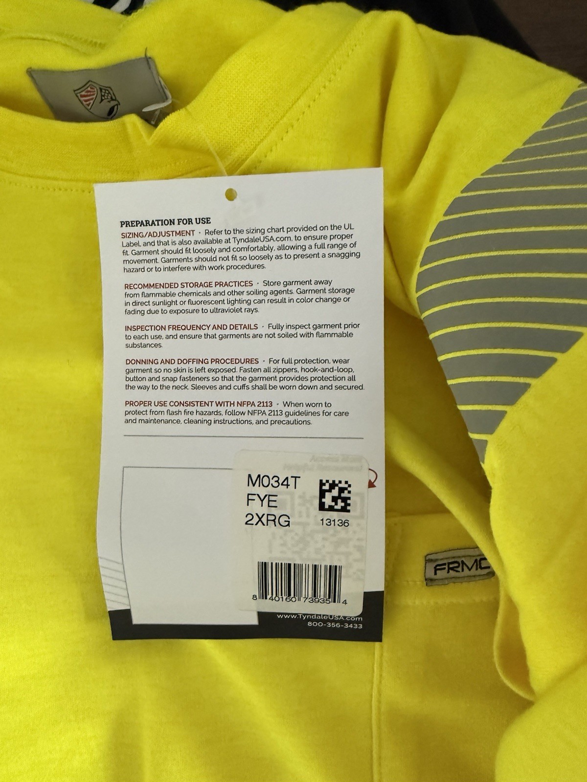 Flamesafe FR HI Vis Long Sleeve T-Shirt Flamesafe FR HI Vis Long Sleeve T-Shirt