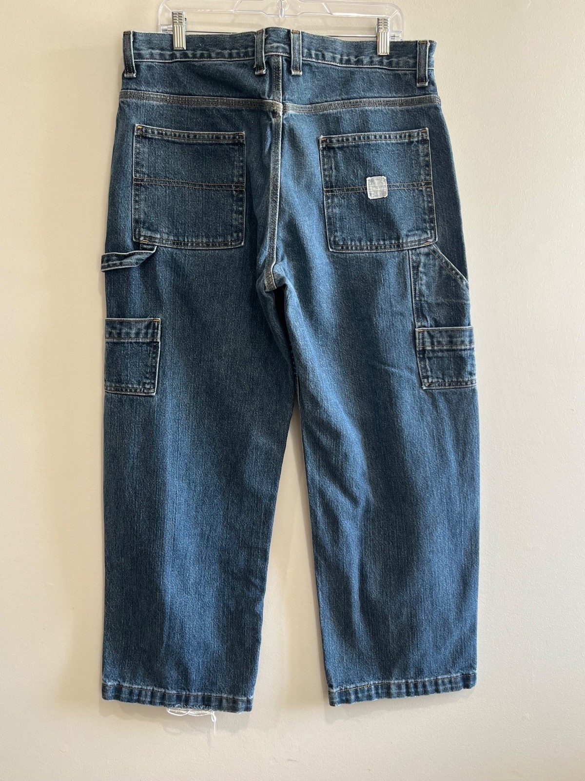 Faded Glory Carpenter Jeans Mens 36X30 90s Baggy 100% Cotton Faded Glory Carpenter Jeans Mens 36X30 90s Baggy 100% Cotton