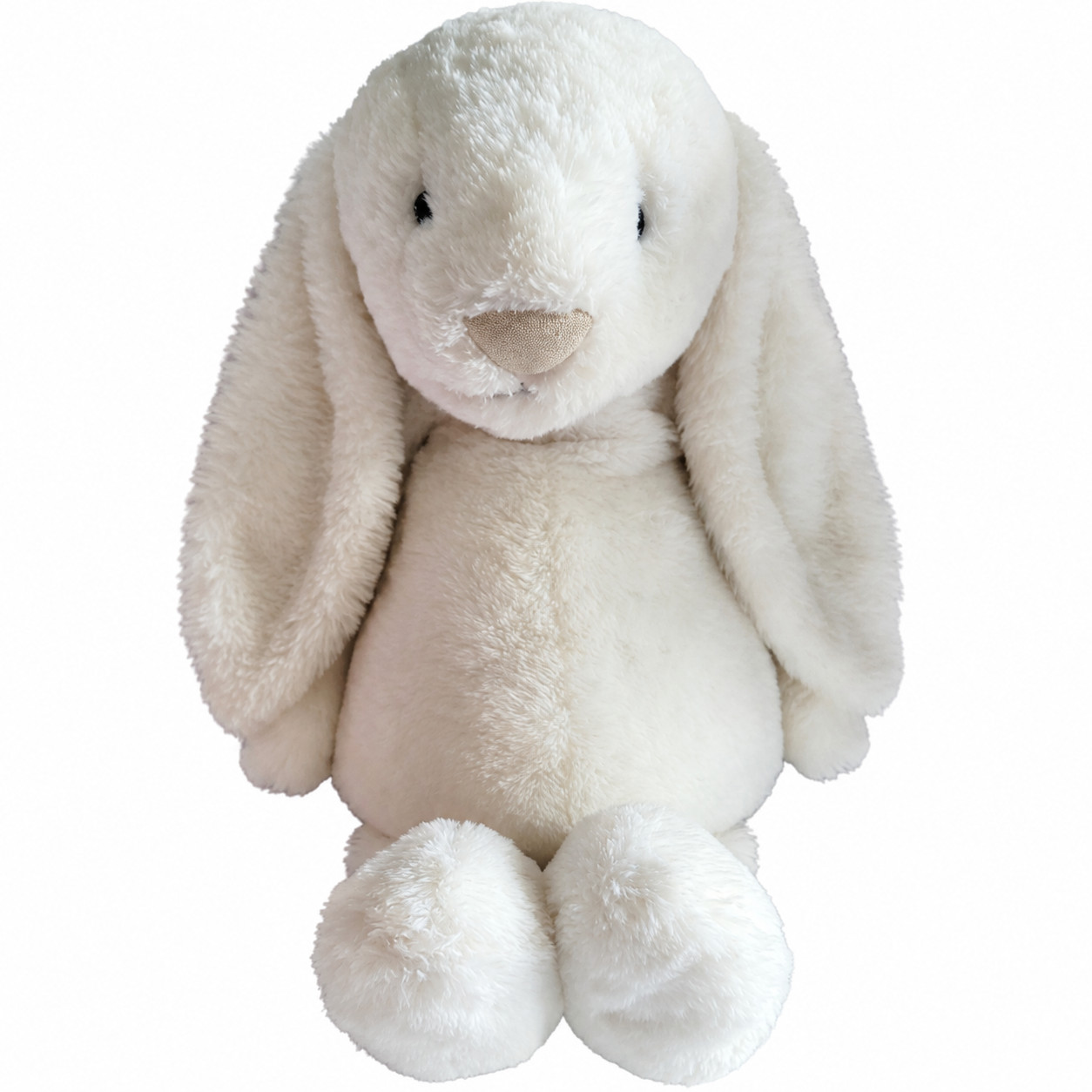 Jellycat Huge Bashful Luxe Bunny Luna White Gold Tag Plush Stuffed Toy 22\