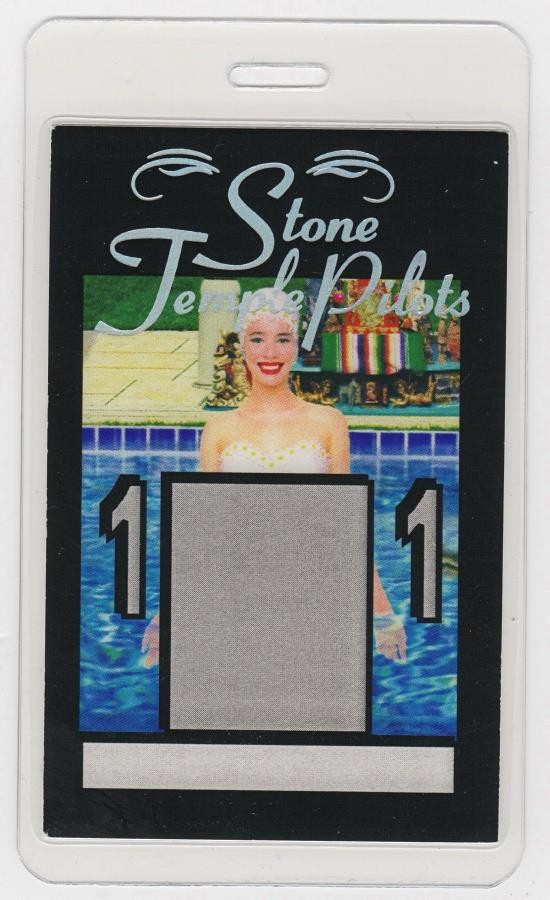 Stone Temple Pilots Tiny Music Tour 1996. Laminate Backstage Pass. OTTO