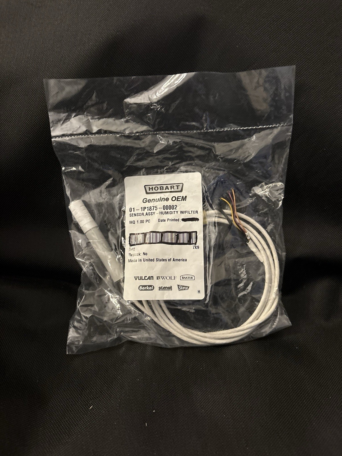 Baxter 01-1P1875-00002 Sensor Assembly, Humidity With Filter