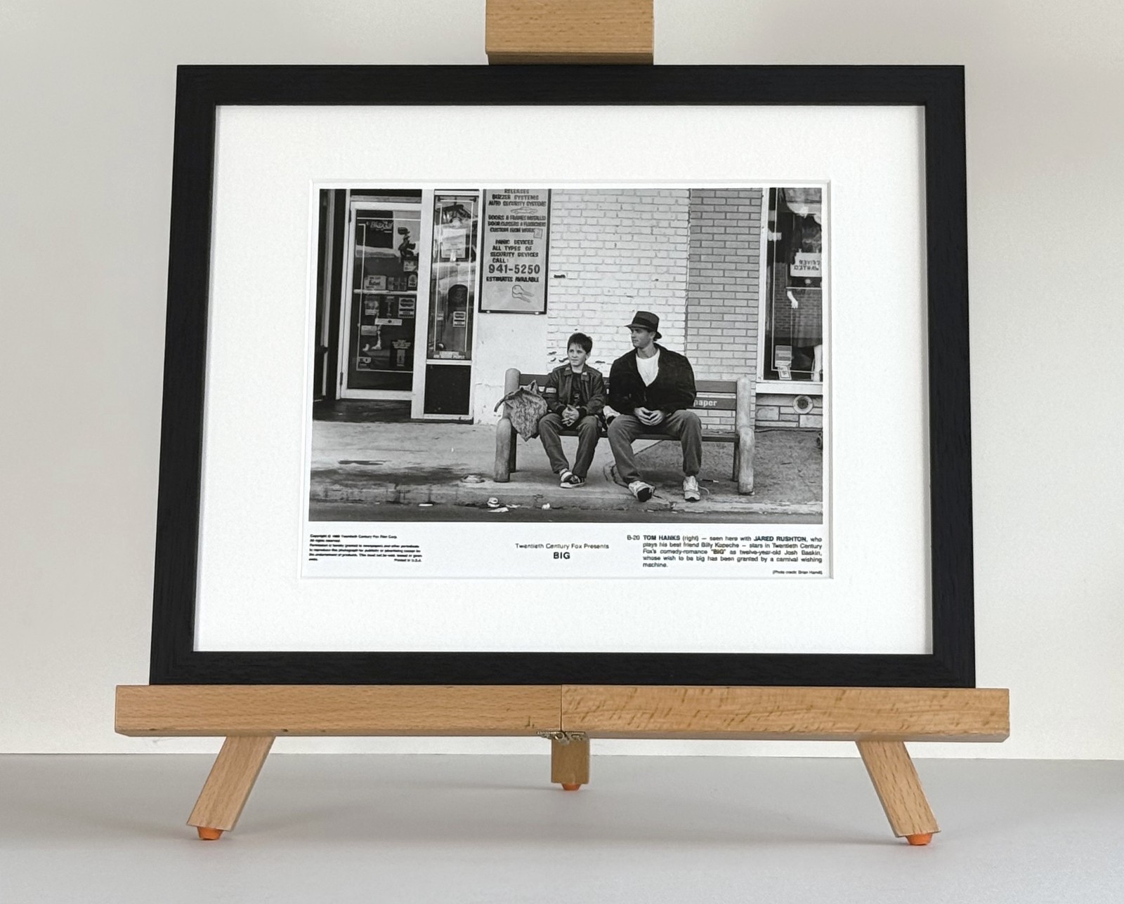 Big Photo Original 8X10 Inch B&W Press Publicity Still: Framed