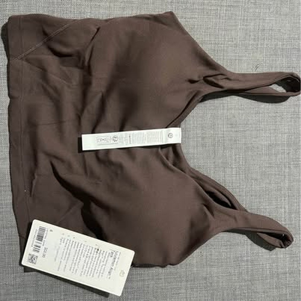 NWT Lululemon Align Tank Top Light Support A/B Cup - Espresso Size 6