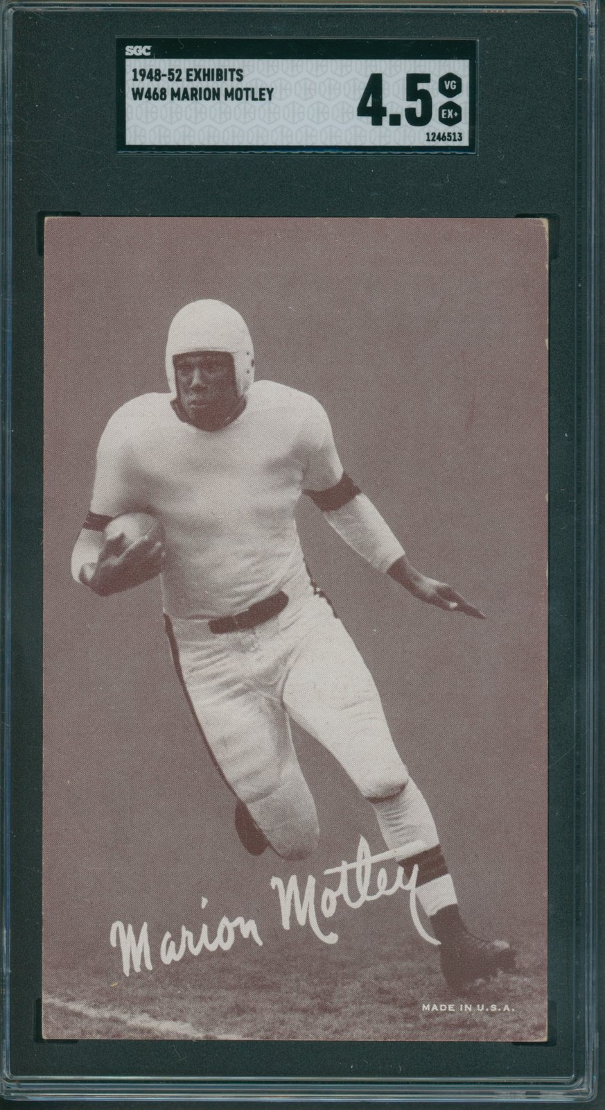 1948-52 Exhibits W468 Marion Motley SGC VG-EX+ 4.5 *6513