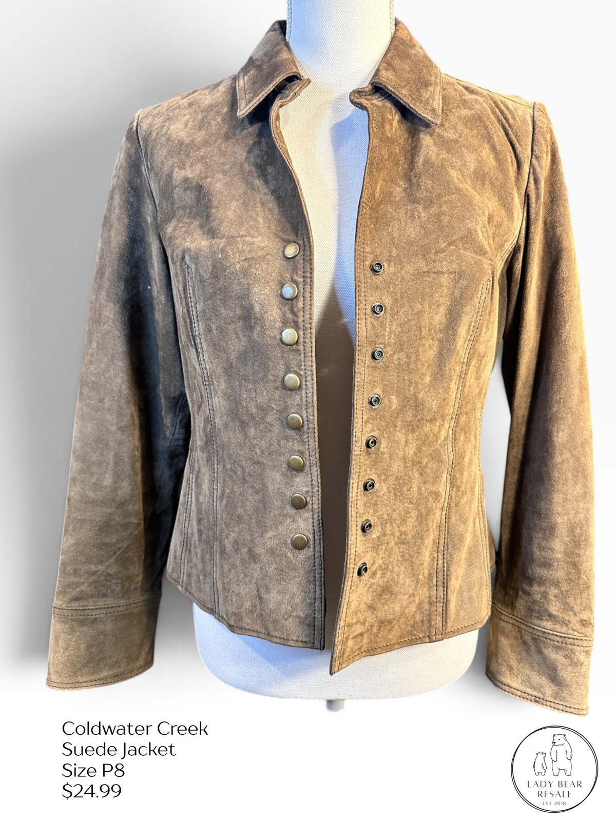 Coldwater Creek Suede Jacket - Size P8 Coldwater Creek Suede Jacket - Size P8
