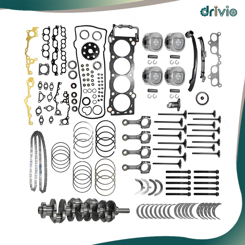 Rebuild Overhaul Kit Crankshaft Rods for 95-04 Toyota Tacoma 2.4L 2RZ-FE Engine