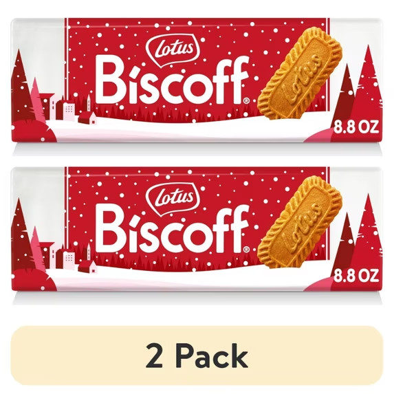 (2 pack) Lotus Biscoff Cookies, 8.8oz, 32 Cookies per Pack