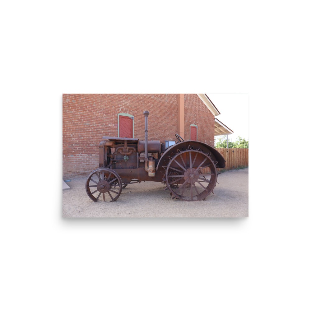 Vintage Farm Tractor Photography Print | Western Ranch Wall Art