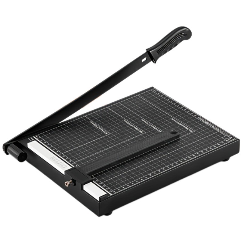 Heavy Metal Base Duty A4 Guillotine Paper Cutter-12-Sheet Capacity Guillotiner Heavy Metal Base Duty A4 Guillotine Paper Cutter-12-Sheet Capacity Guillotiner
