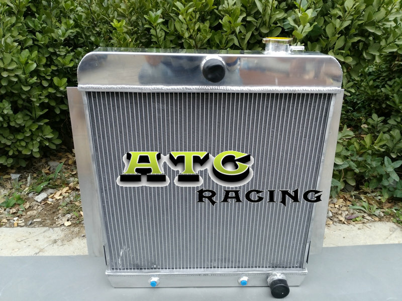 Aluminum Radiator Racing For 1955-1959 Chevy Pick UP Truck V8 58 57 56 55