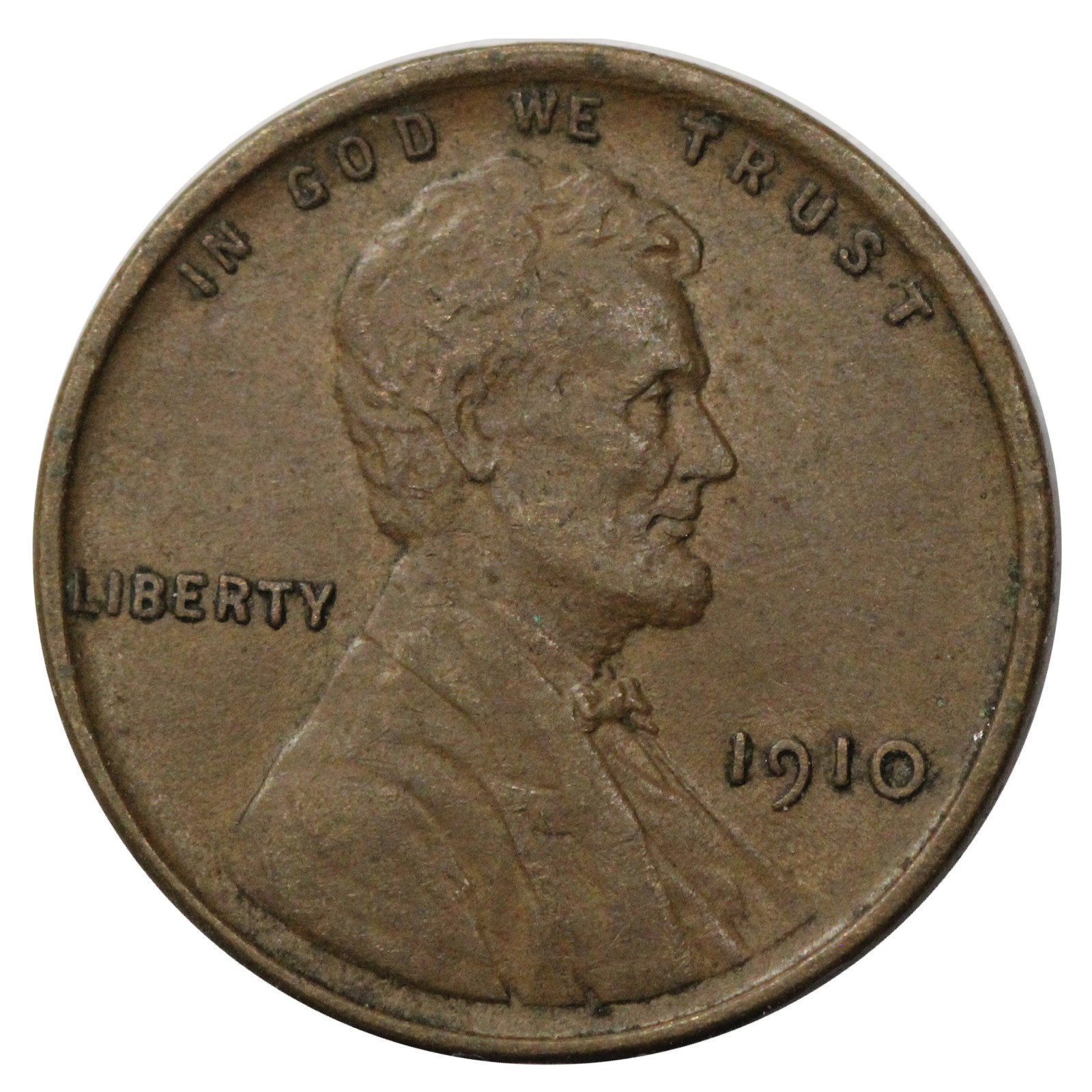 1910 -P Lincoln Wheat Cent Penny 1c - Extra Fine XF (SP) 1910 -P Lincoln Wheat Cent Penny 1c - Extra Fine XF (SP)