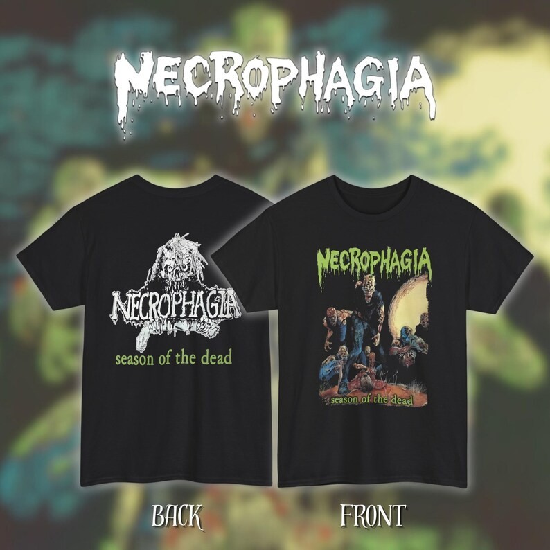 2sides Necrophagia Band Season Of The Dead T-shirt S to 5XL LL775