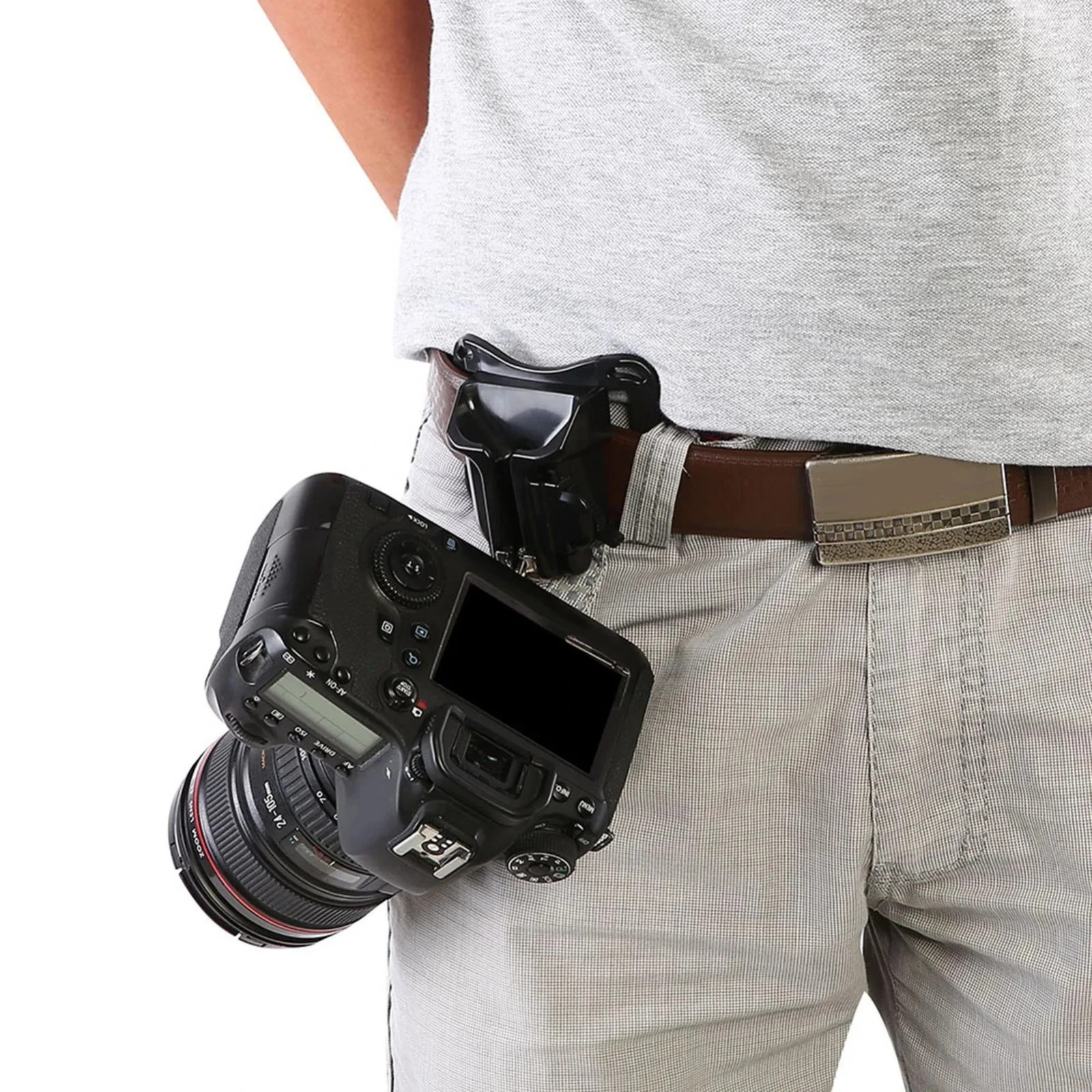 Camera Holster Hanger Quick Release Waist Belt Clip Backpack Strap Mount Holder