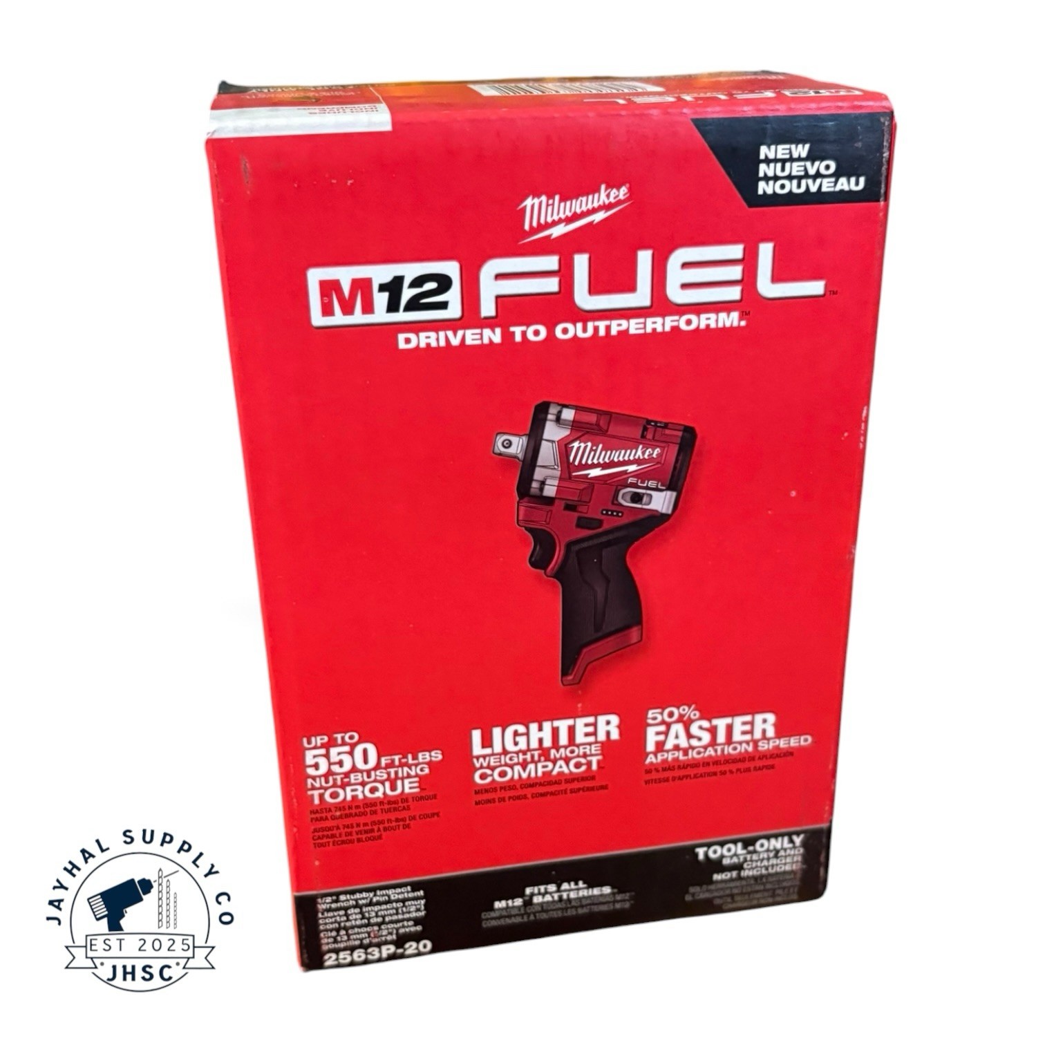 Milwaukee 2563P-20 M12 FUEL Stubby 1/2\