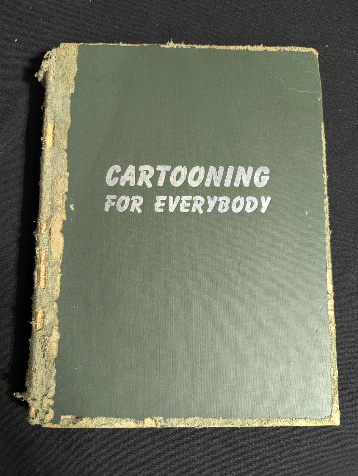1941 Vintage Cartooning for everybody hardcover ephemera pages book drawing gag