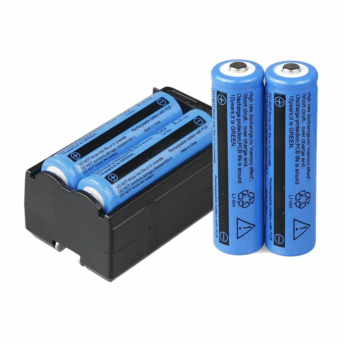 4pcs 3000mAh Batteries 3.7V Rechargeable Battery & Charger for Flashlight Torch 4pcs 3000mAh Batteries 3.7V Rechargeable Battery & Charger for Flashlight Torch