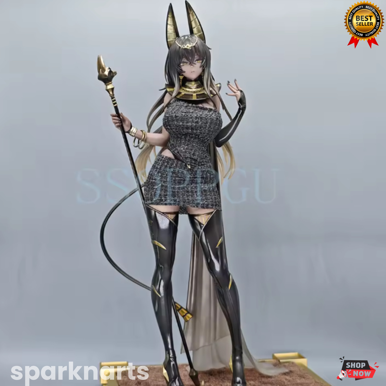 Anime PVC Figure Priestess Shibuna quesQ 1/7 Scale Original Character New Sealed