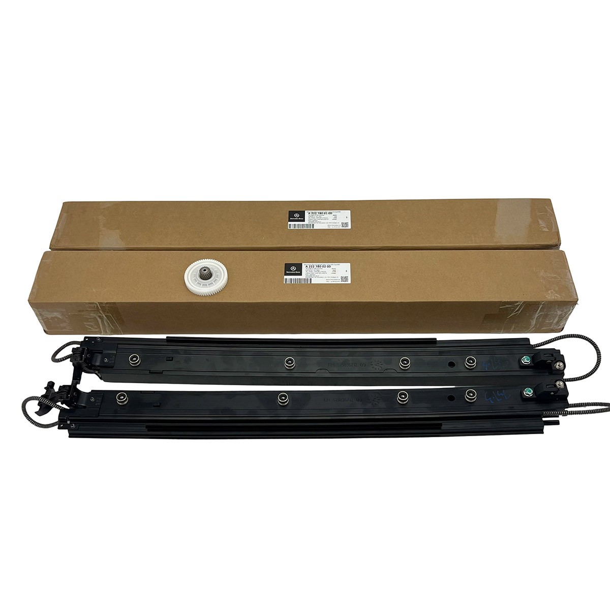 Pair of Panoramic Sunroof Replacement Tracks For Mercedes-Benz S600 2015-2017 