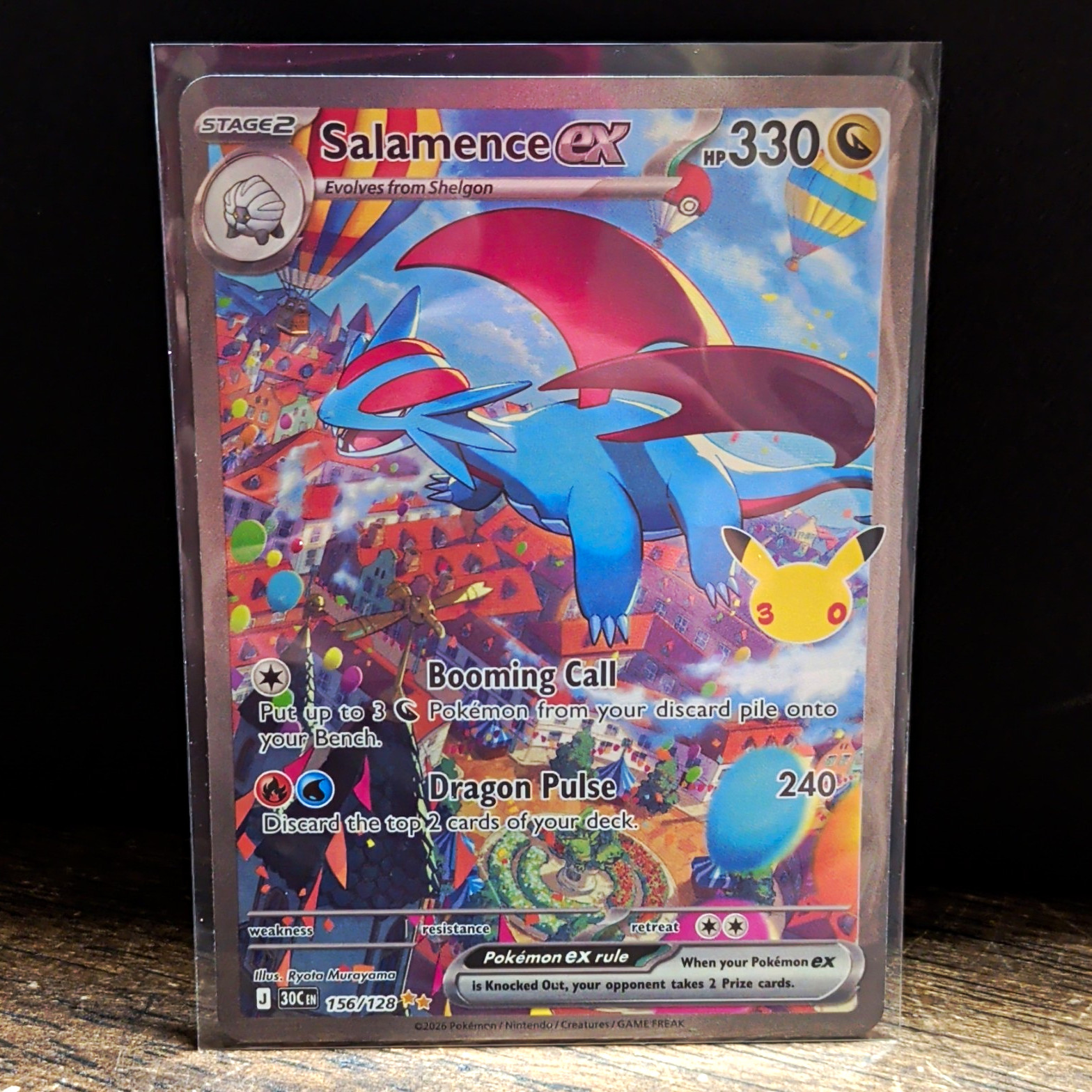 Pokemon TCG Salamence ex - 156/128 - ME: 30th Celebration (30C) Pokemon TCG Salamence ex - 156/128 - ME: 30th Celebration (30C)