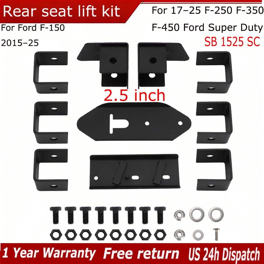 FOR 2015-25 FORD F-150 REAR SEAT LIFT KIT 2.5\
