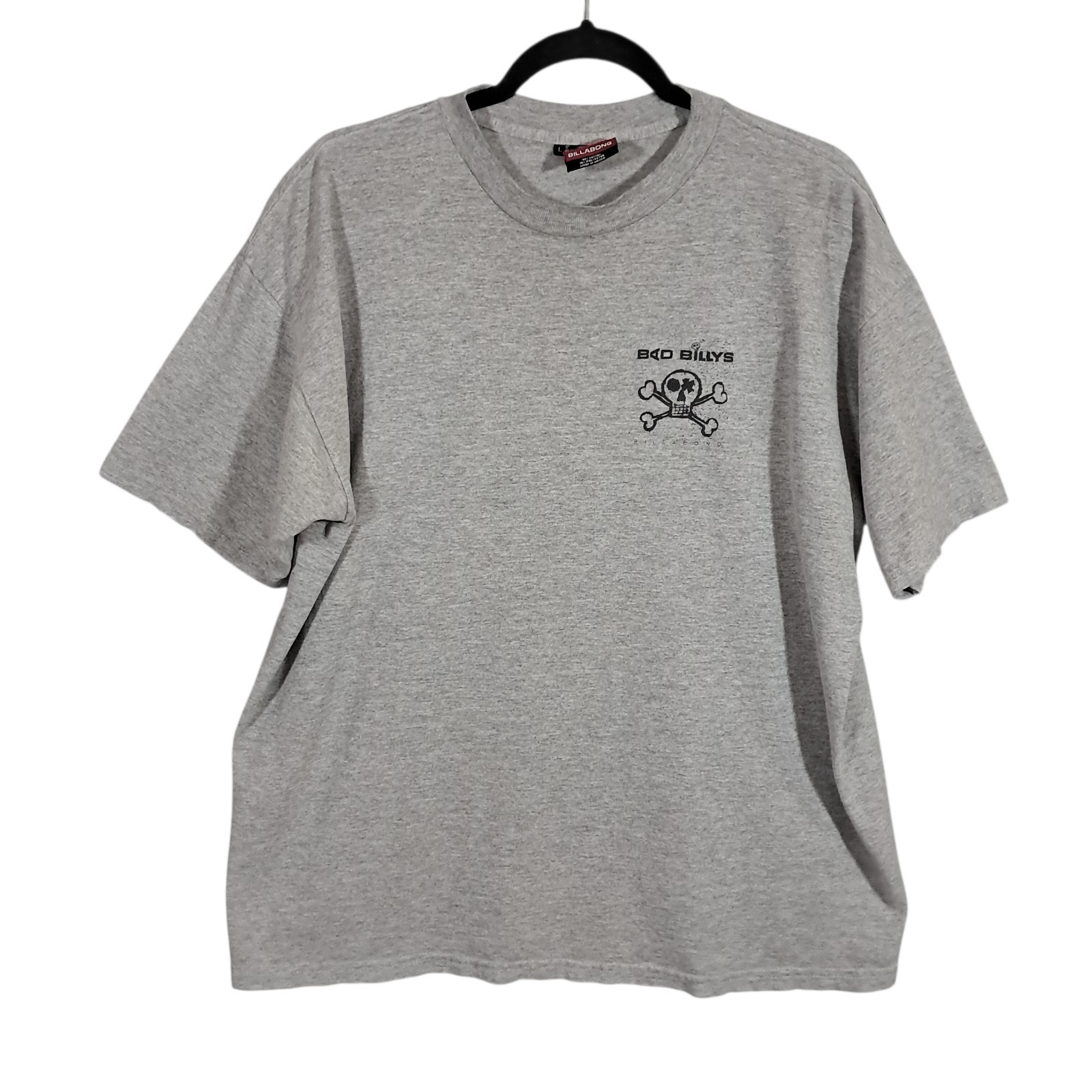 Vintage Billabong Shirt Mens Large Gray Surf Skate Y2K Bad Billys Lightweight