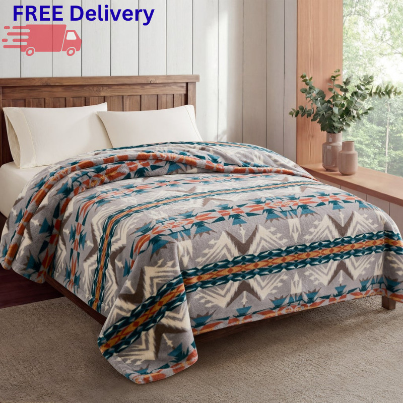 Pendleton Faux Fur Luxe Blanket Plush Bed Throw Machine Washable 100% Polyester