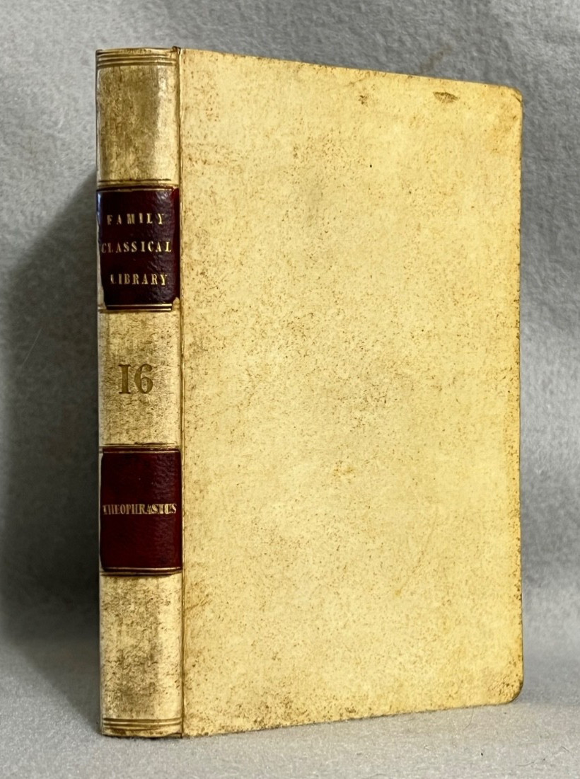 Antique Greek Philosophy Book Theophrastus The Characters Phrenology Vellum 1831