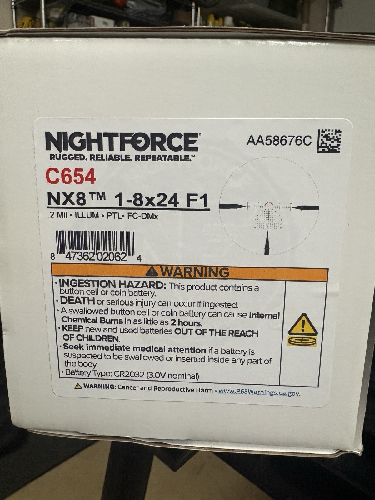 Nightforce NX-8x24 First Focal Plane Nightforce NX-8x24 First Focal Plane