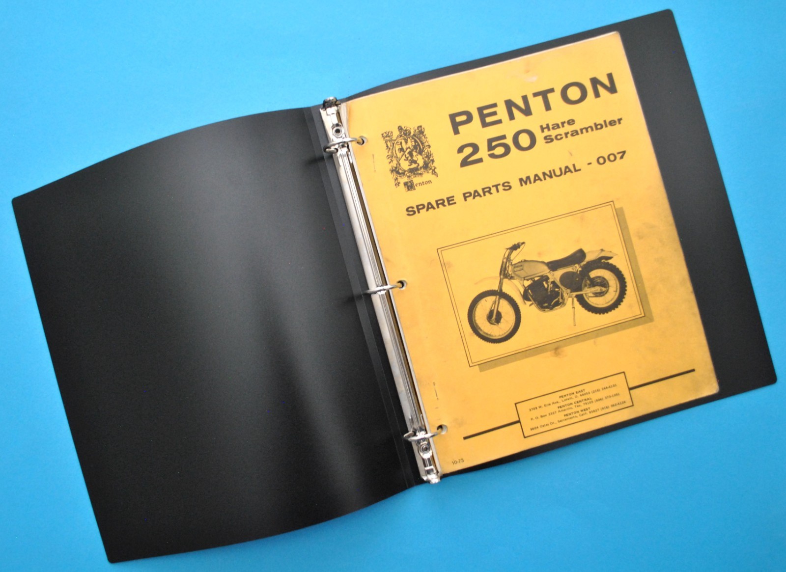 Original 1970s Penton 250cc Hare Scrambler Motorcycle Book Spare Part Manual KTM
