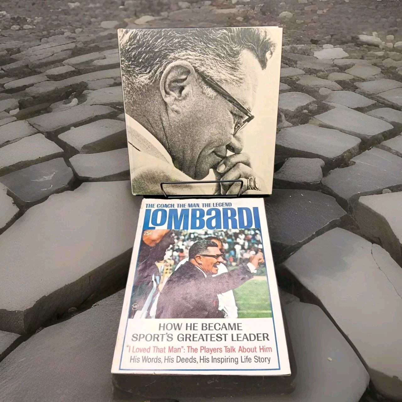 Lot Of 2 Vintage 1971 Lombardi NFL And The Coach The Man The Legend Books Lot Of 2 Vintage 1971 Lombardi NFL And The Coach The Man The Legend Books