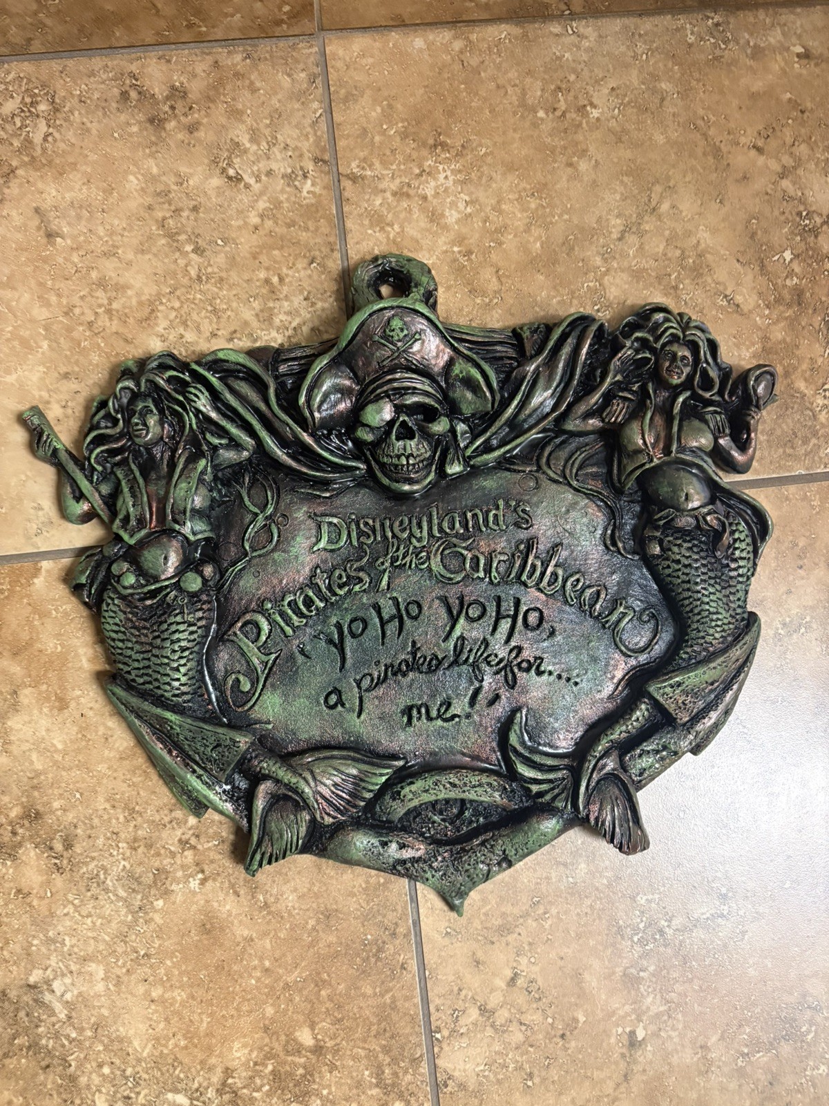 Disneyland Disney Park Pirates of the Caribbean Ride Sign Prop, Disney World Disneyland Disney Park Pirates of the Caribbean Ride Sign Prop, Disney World